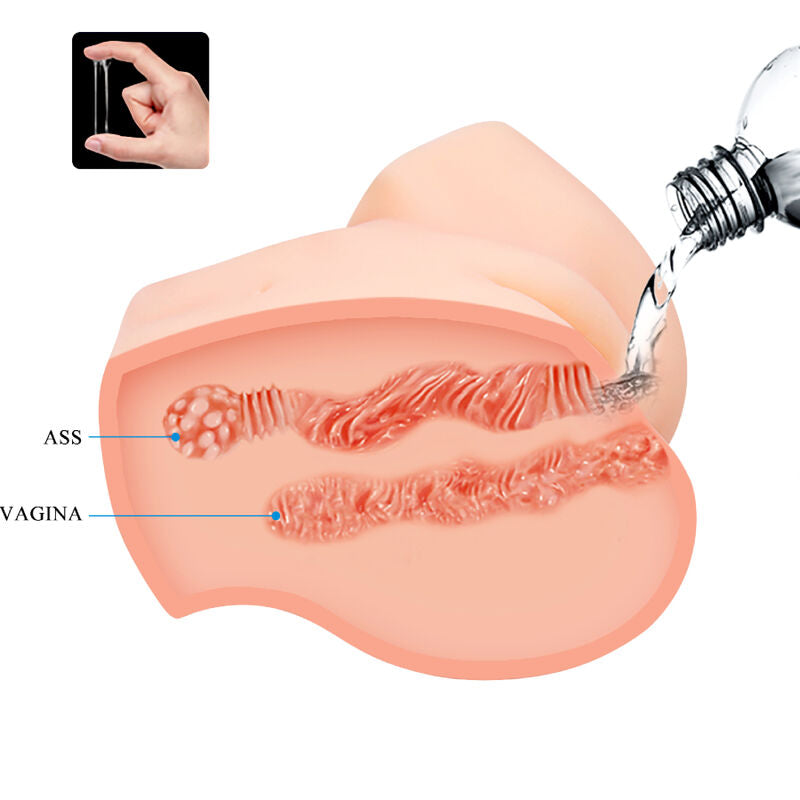 Masturbator Realistic Vagin si Anus, Crazy Bull - Samantha, Vibratii cu Telecomanda